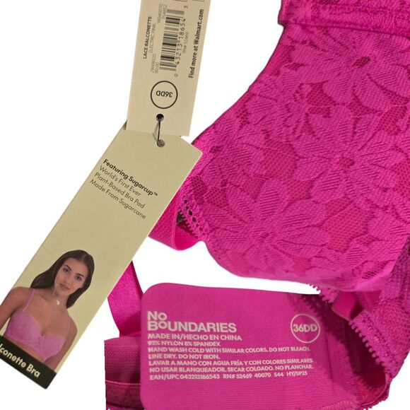 No Boundaries All Over Lace Balconette Bra with Sugarcup™ Women's Size 36DD NWT - Picture 2 of 6